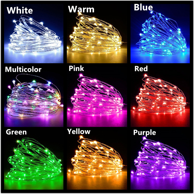 Copper Wire Roll - أضواء LED نحاسية بطول 10م و5م