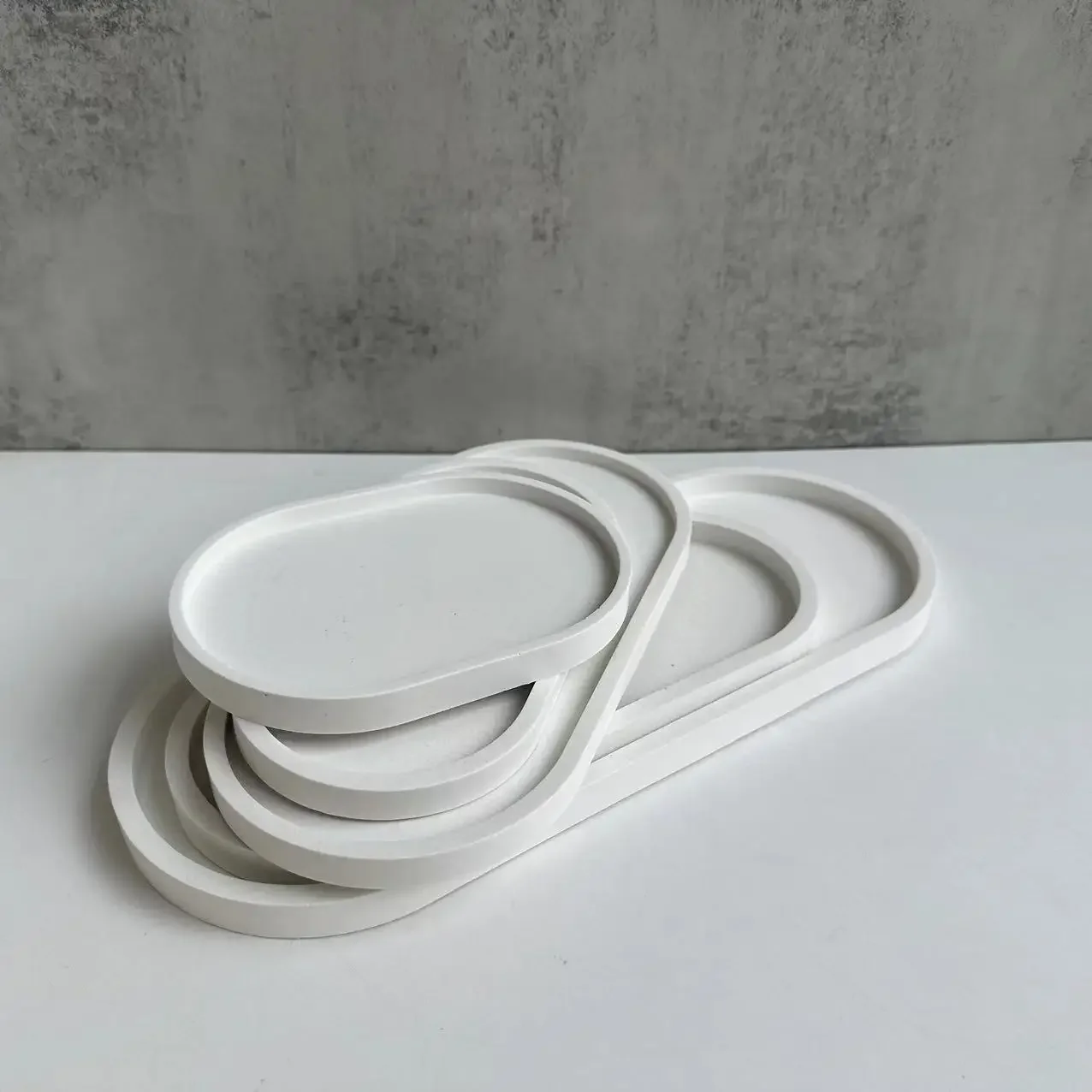 Drip Tray Saucer - قالب قاعدة أصيص زهور بيضاوي، صينية