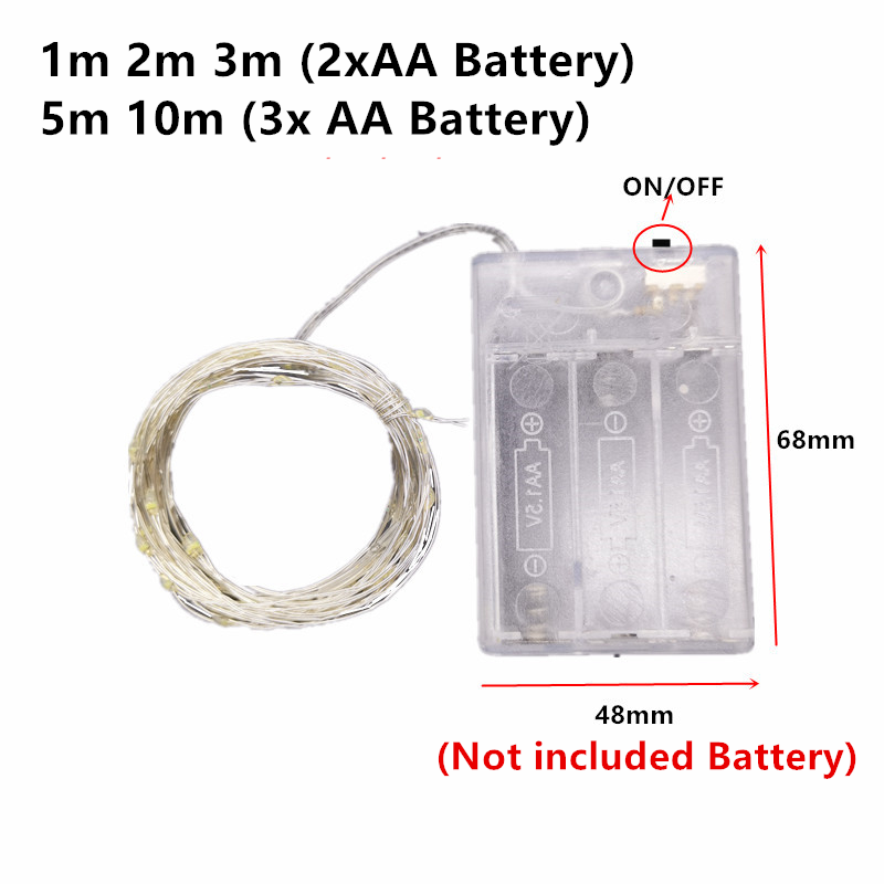 أضواء LED نحاسية بطول 10م و5م  - مراجعة Copper Wire Roll وسعره